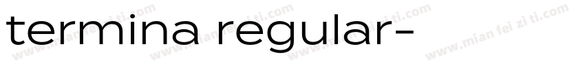 termina regular字体转换